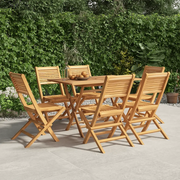 Sedie da Giardino Pieghevoli 6pz 47x62x90cm Legno Massello Teakcod mxl 100266