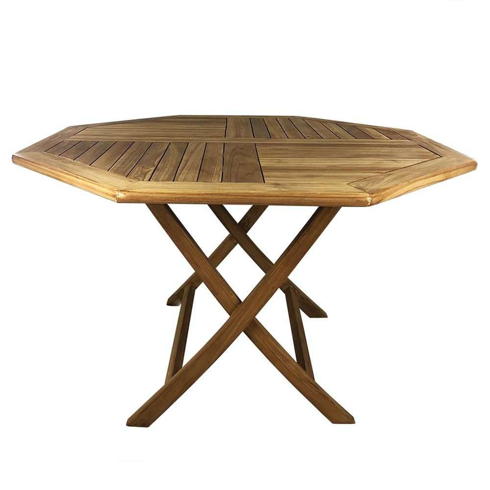 Tavolo Pieghevole Ottagonale da Esterno Octogon 120x120 cm in Teak
