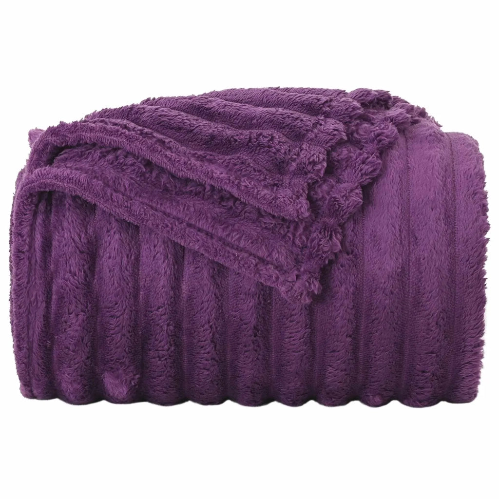 Coperte da Pile 6 pcs Viola 200 x 150 cm Panno 42016902