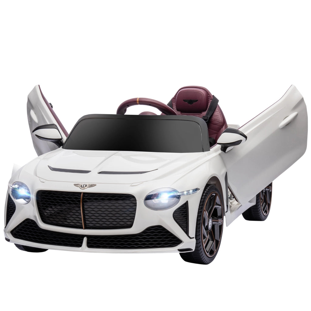 Auto elettrica Bentley Bacalar per bambini 3-5 anni ¨C Xylo ¨C 12V 25W bianco con telecomando