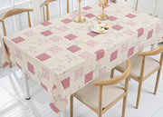 Tovaglia Antimacchia PVC Proteggi Tavolo Maniva Glitter Riga Flower - 140x400 - D6 Rosso