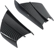 Venti Motorizzati Aerodinamici - 1 Paio - Facili da Installare - Adattamento Universale - Materializzazione in ABS Duraturo - Stile a Fibra di Carbonio Lucido - Venti di Aerodinamica