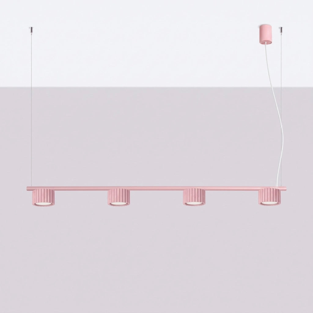Lampadario AURA 4 rosa Gx53