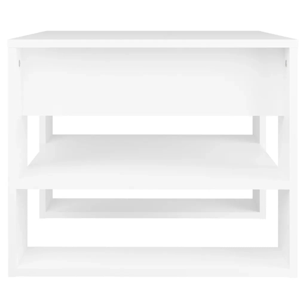 Tavolino da Salotto Bianco 55,5x55x45 cm in Legno Multistrato cod mxl 5865