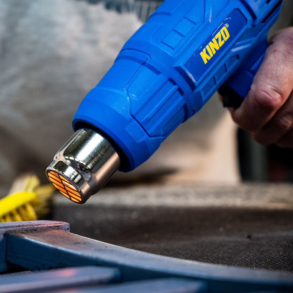 Pistola Termica ad Aria Calda 230V 350°-600° Bruciatore Vernice Termosoffiatore Kinzo