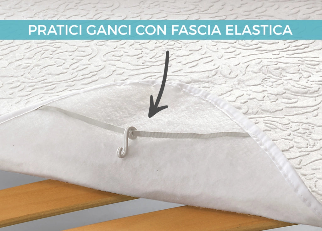 Coprirete Alba Protezione Rete Letto Made Italy In 100% Poliestere - Singolo - Coprirete Alba
