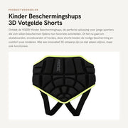 Shorts da Skate - Protezione 3D - Resistente agli Urti - Per Bambini - Skate/Snowboard - Materiale Leggero
