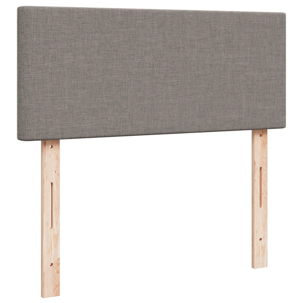 Giroletto a Molle con Materasso Tortora 120x190 cm in Tessuto