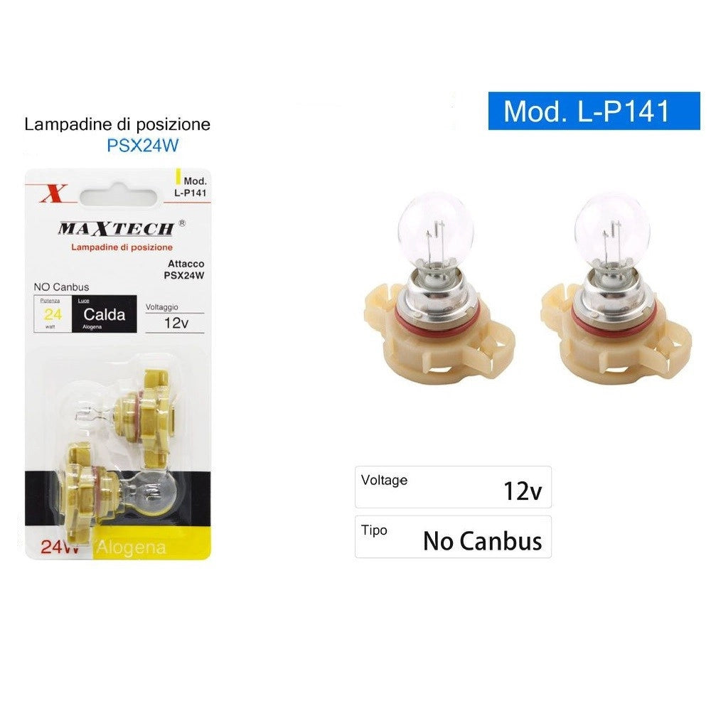 Trade Shop - Lampadina Posizione Auto Psx24w 12v 24w Luce Alogena Lampada Segnalazione L-p141 -