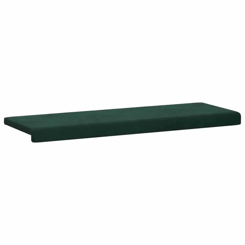 Cuscino per panchina Velluto (V) Verde Scuro Profondità 35 cm 42043331