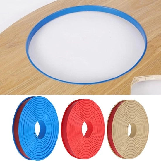 Banda di protezione per angoli U in TPE flessibile 5 metri - Rosso, 16mm x 5m