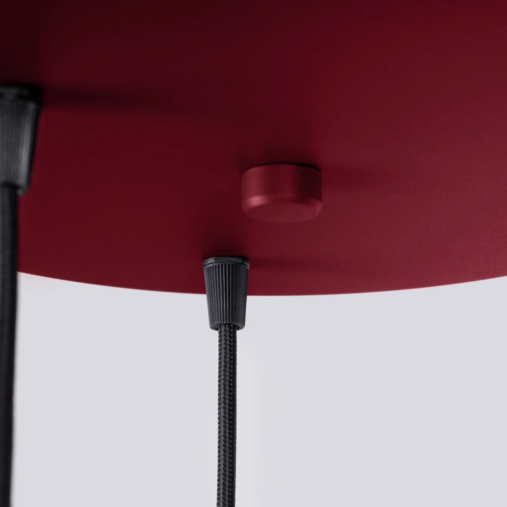 Lampada a sospensione SFERA tripla bordeaux G9 Pure Lume