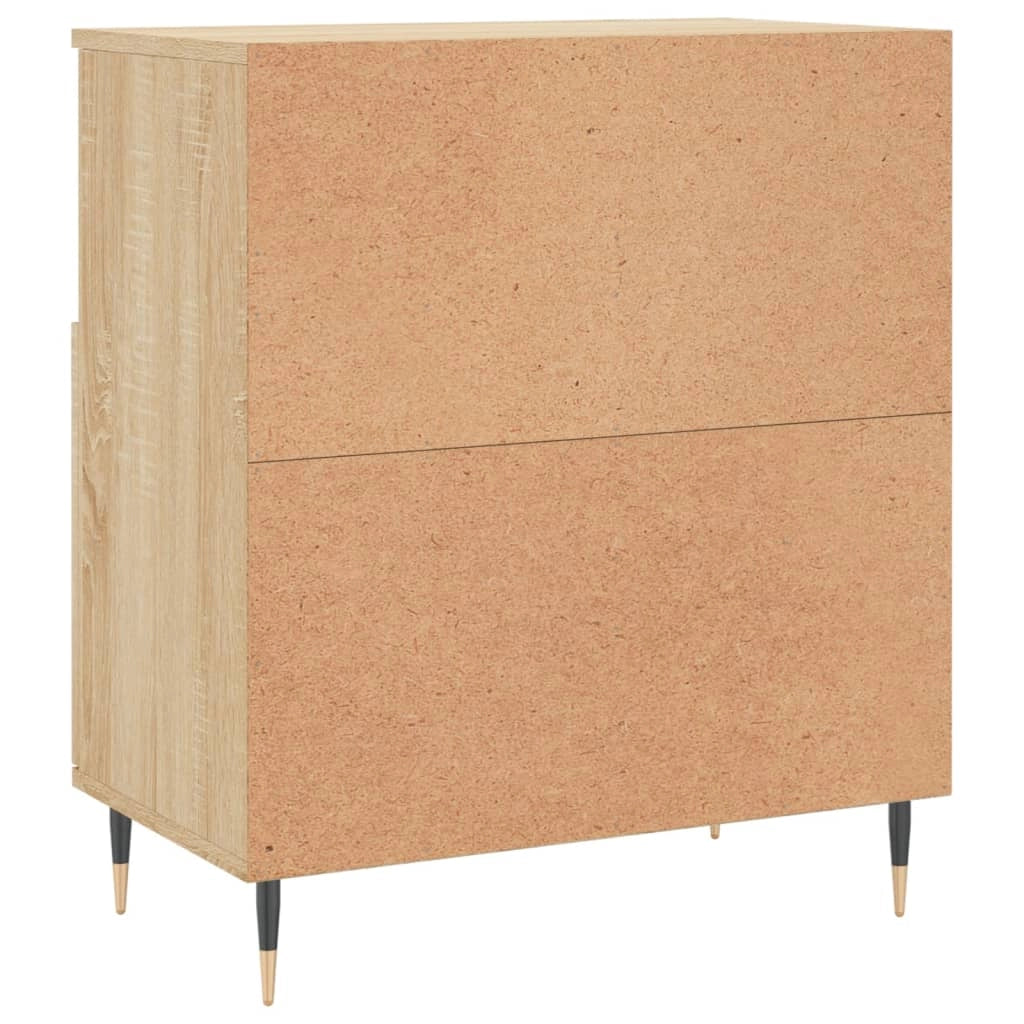 Buffet credenza cassettiera armadio mobile contenitore organizer cucina soggiorno salotti set di 2 legno ingegnerizzato Sonoma marrone 02_0036828