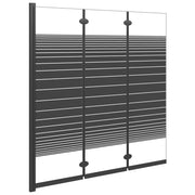 Box Doccia Pieghevole 3 Pannelli 130x130 cm in ESG Nero CFW9012550