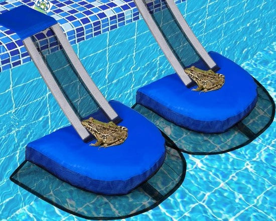 Safena per animali da piscina - Kikker-Saver-Log - 2 pezzi Blu - Prevenzione annegamenti per animali selvatici