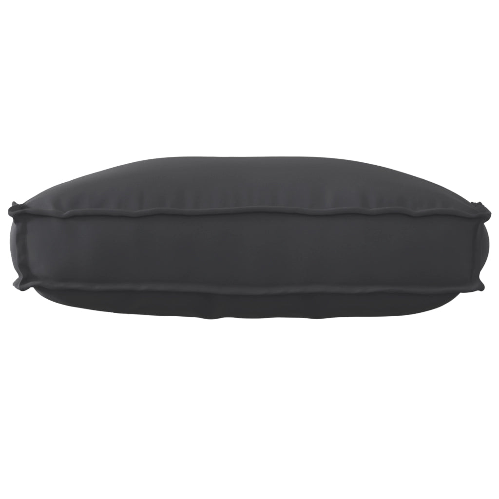 Cuscino da Pallet per Schienale Nero 70x40x12 cm Tessuto Oxford