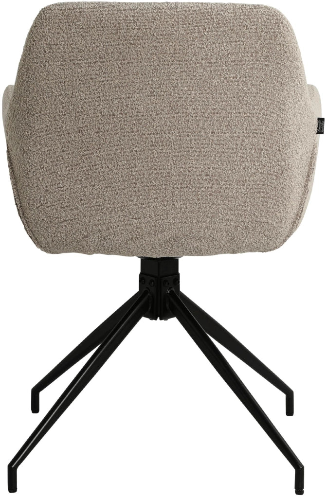 Sedia per sala da pranzo Merlinda in tessuto Teddy 1
