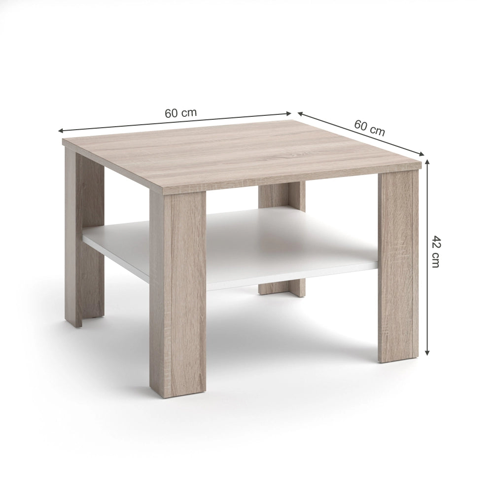 Vicco Tavolino da salotto Sonoma 60 x 60 cm