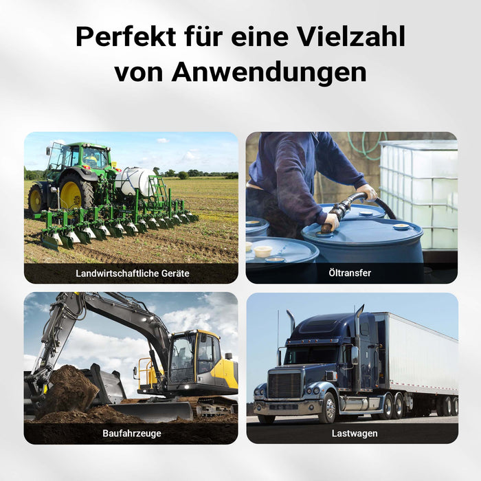 Pompa autoadescante per trasferimento diesel gasolio 230V/600W 40l/min Pistola automatica