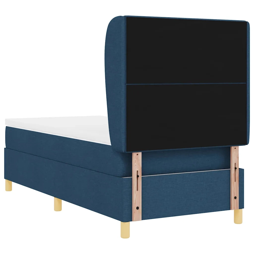Letto a molle con materasso Blu 190 x 90 cm Tessuto 3340731