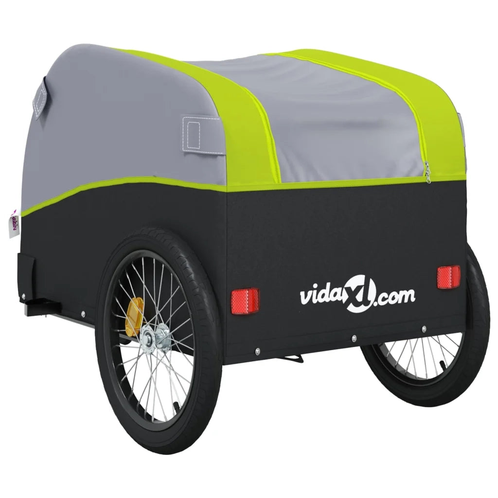 Rimorchio da Bici Nero e Verde 45 kg in Ferro CFW1115188