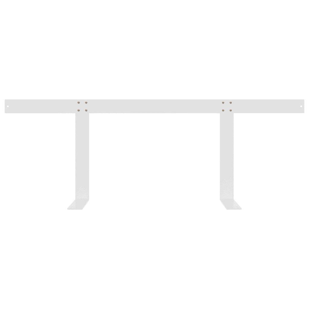 Schienale per Divano a Pallet Bianco 110 cm in Ferro CFW2457157