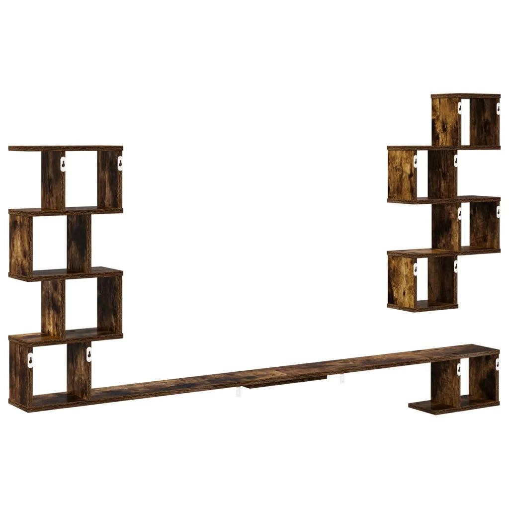 Mensola per TV da muro Rovere Fumo 160 x 15 x 94 cm 8012312
