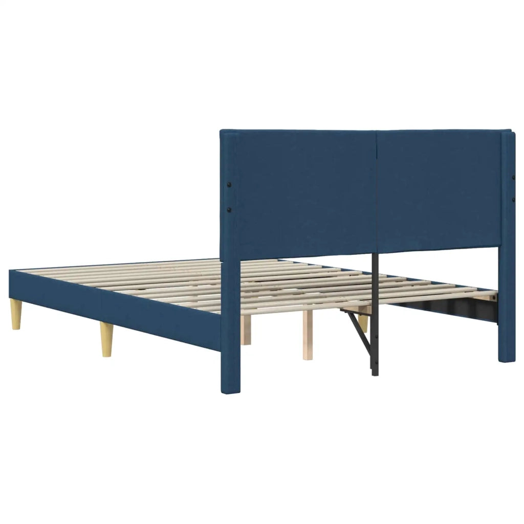 Struttura del letto con testiera Blu 120 x 200 cm Tessuto 42027581