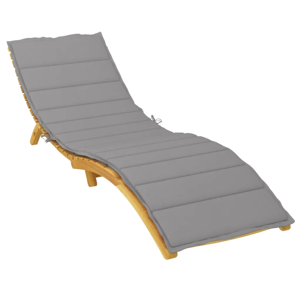 Cuscino per sedie | Cuscino per Lettino Grigio 200x60x3 cm in Tessuto Oxford