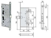1pz elettroserratura infilare porte tagliafuoco antipanico 13110 mm65 cod:ferx.fer448413