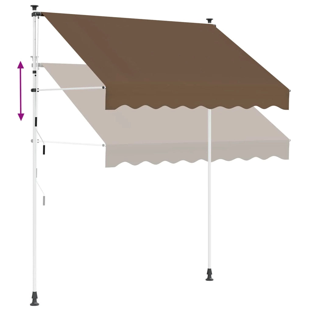 Tenda retrattile manuale Tortora 200 cm 42037067