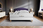 Pacchetto letto completo - Materasso 180x200cm + Box spring con doghe (kit) + 2 cuscini + Piumino - Nottingham