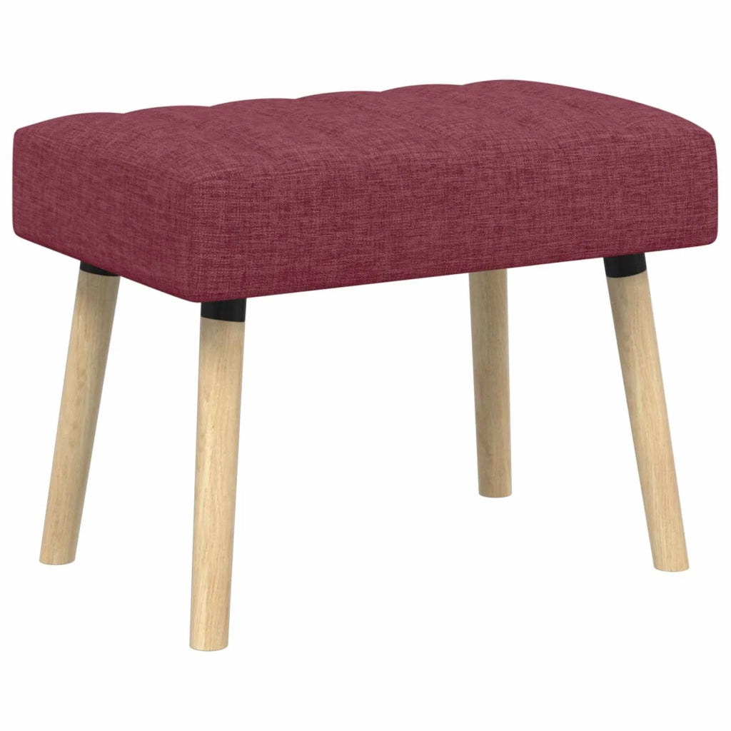 Panchina trapuntata a canale Rosso Vino 60 x 40 x 45 cm Tessuto 42038462