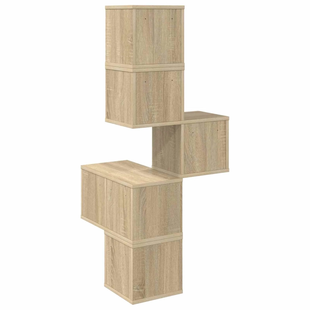 Mensola Angolare da Parete Rovere Sonoma 48 x 48 x 120 cm 8012230