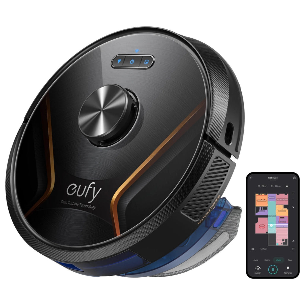 Eufy by Anker RoboVac X8 Hybrid EU Robot Aspirapolvere 2 in 1 Aspira e Lava Wi-Fi Potenza 2000 Pa AI. Map 2.0 Technology