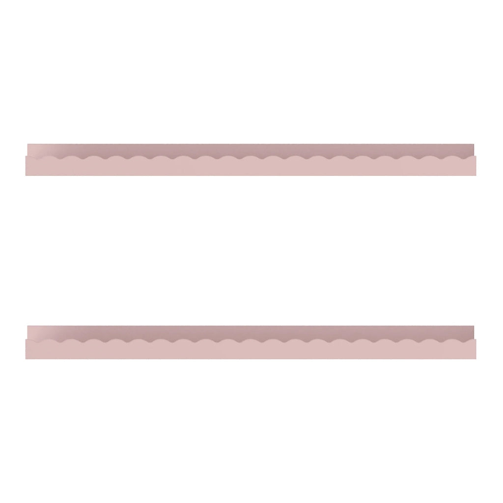 Set di 2 mensole da parete per bambini 60 x 10 x 5 cm rosa 03_0010613