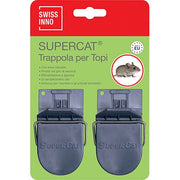 TRAPPOLA TOPI SUPERCAT MINI SWISSINNO - PLASTICA CM  9 CF=PZ 2- 40 confezioni