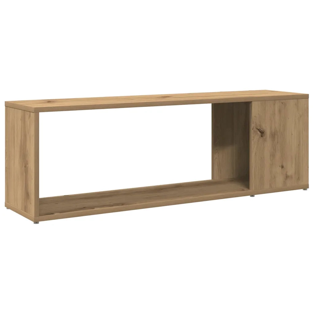Mobile TV-Credenza per TV-Console TV Rovere Artigianale 100x24x32 cm in Legno Multistrato