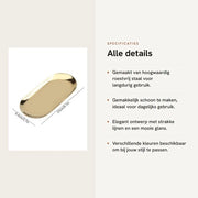 Organizzatore per Cosmetici in Acciaio Inossidabile - Piatto di Servizio per Gioielli - Adatto per la Cucina - Facile da Pulire - Scatola di Archiviazione