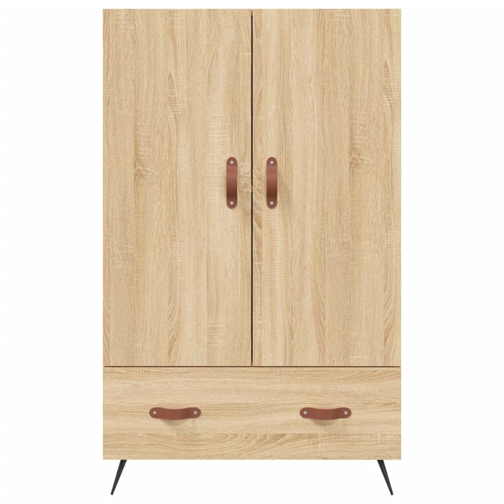 Buffet credenza cassettiera armadio mobile contenitore organizer cucina soggiorno salotto rovere Sonoma alto 69,5 x 31 x 115 cm legno ingegnerizzato marrone 02_0034086