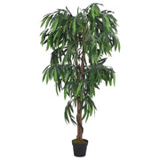 Albero Mango Artificiale 1050 Foglie 200 cm Verde CFW2806614
