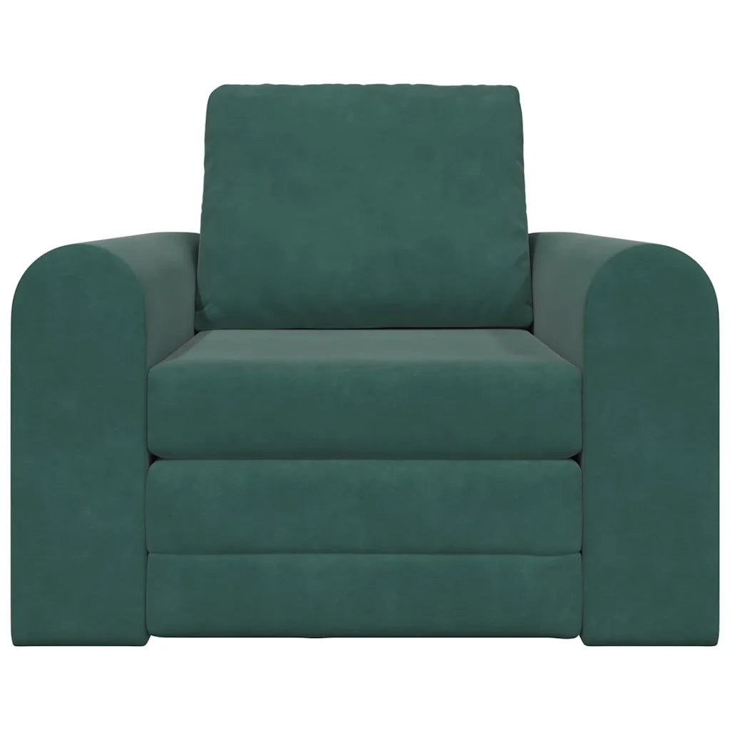 Divano letto-Sofa Letto-Daybed Verde Scuro 98 x 71 x 83 cm Velluto