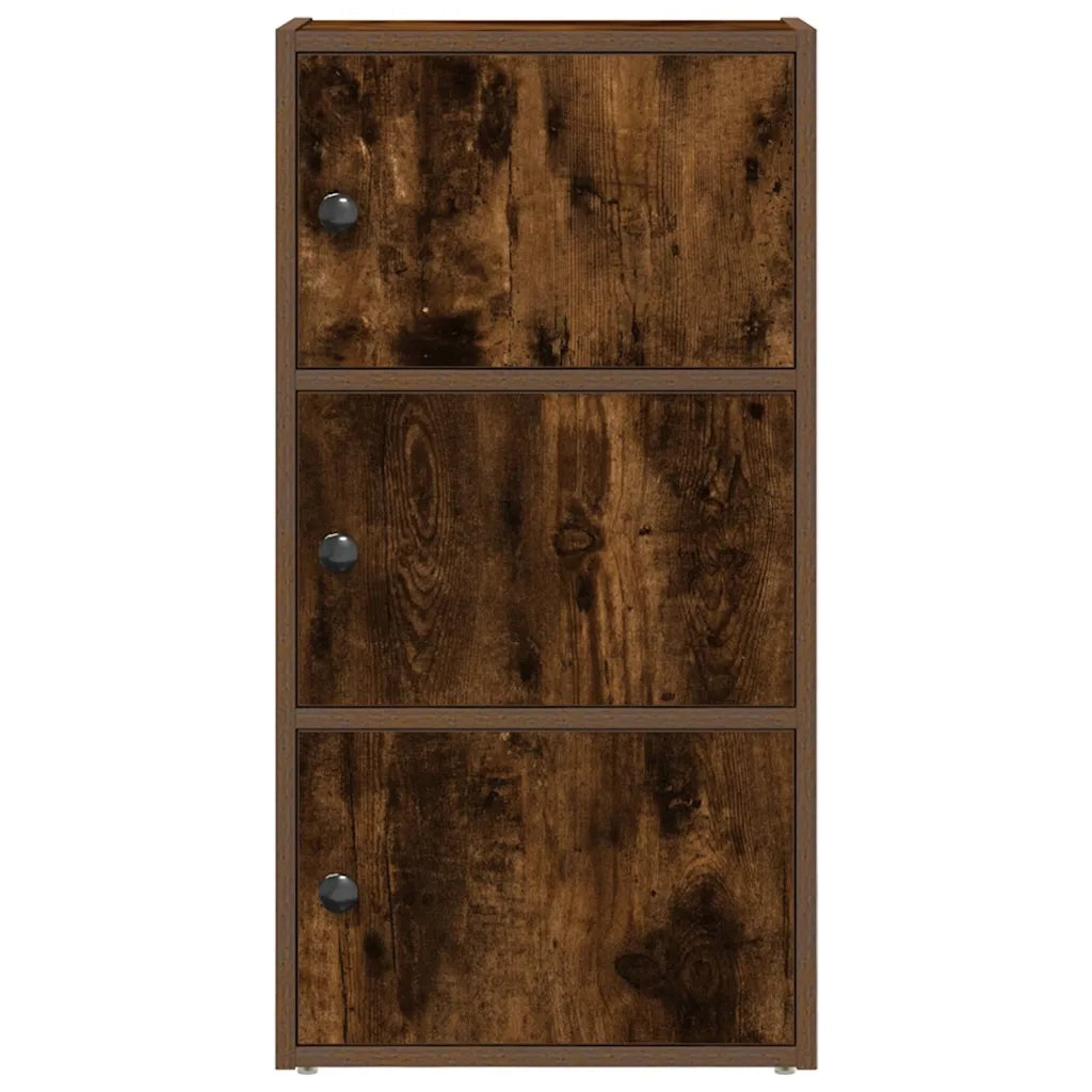 Libreria Rovere Fumo 40x24x77 cm in Legno Multistrato