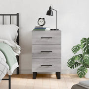 Comodino Grigio Sonoma 40x40x66 cm in Legno Multistrato 827690