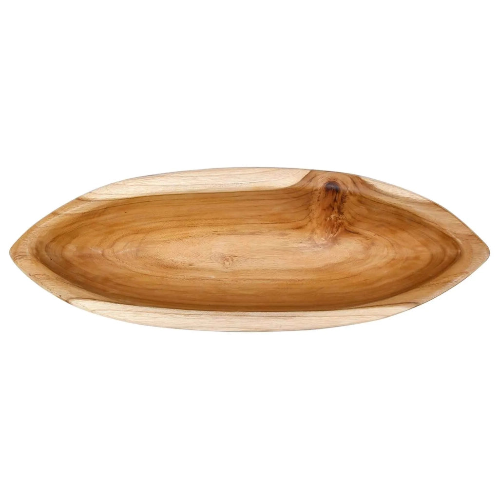 Fruit Bowl JEPARA Teak Brown 46 x 16 x 11 cm 42010341