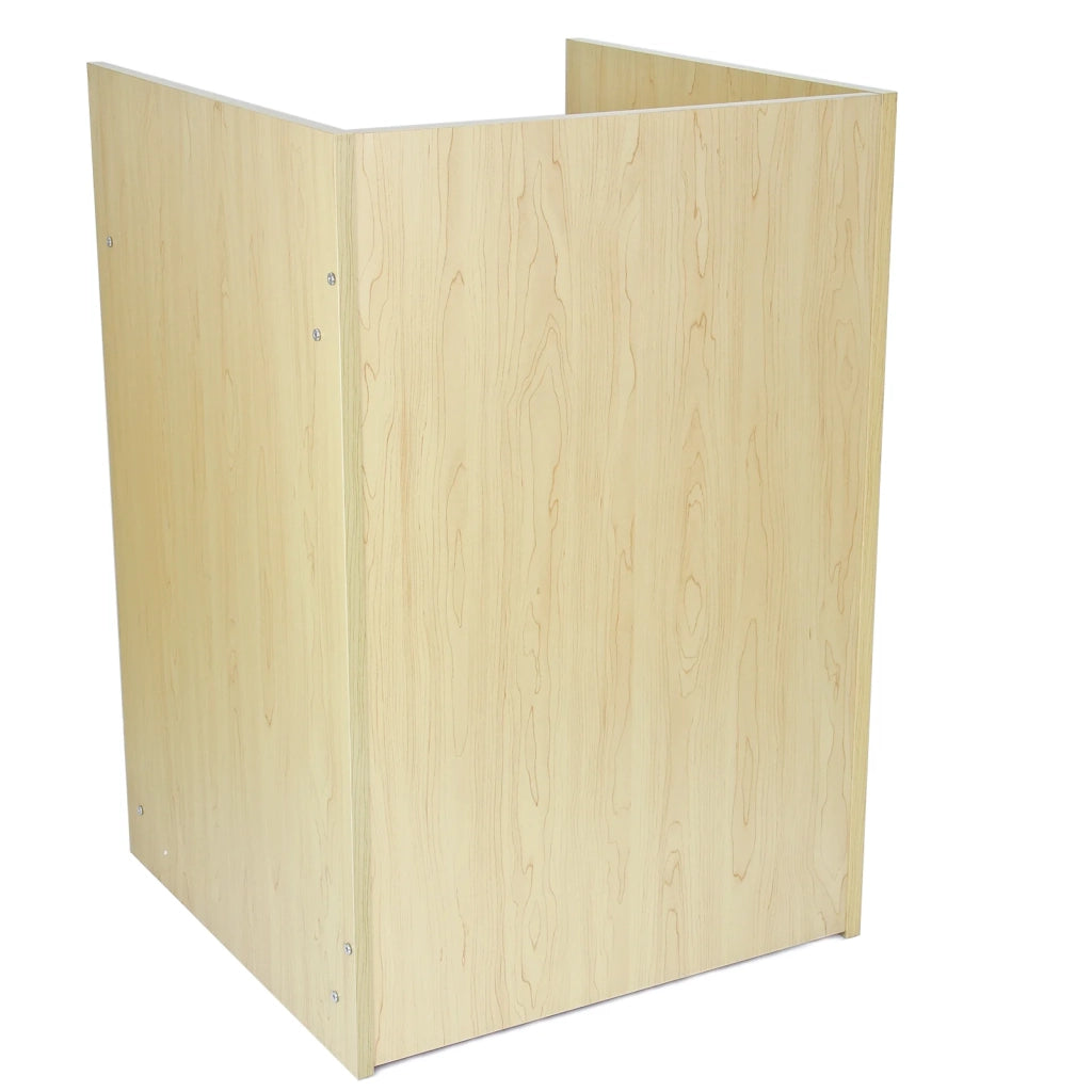 Bancone Cassa TB60 Acero – MDF con 2 Ripiani Interni