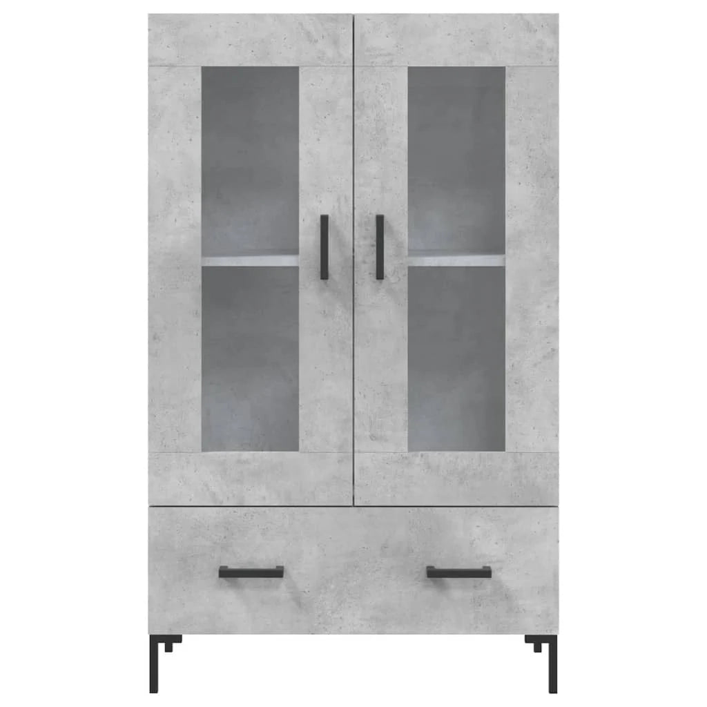 Buffet credenza cassettiera mobiletto mobile contenitore organizer cucina soggiorno salotto alto 69,5 x 31 x 115 cm legno ingegnerizzato grigio 02_0034474