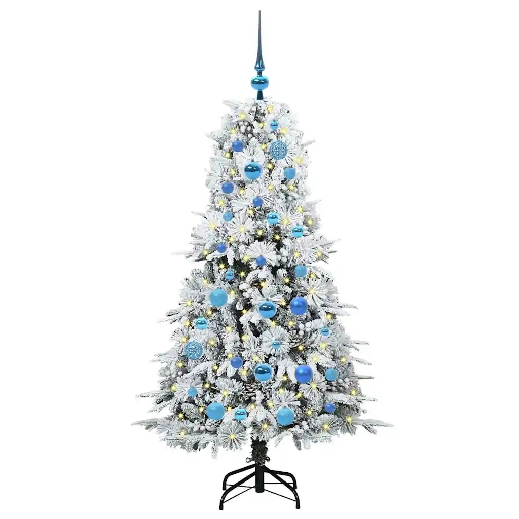 Albero di Natale Artificiale con Rami Pieghevoli Bianco 150 cm 3397478