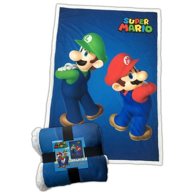 Lyo Coperta in Pile Super Mario Vintage 100x150cm