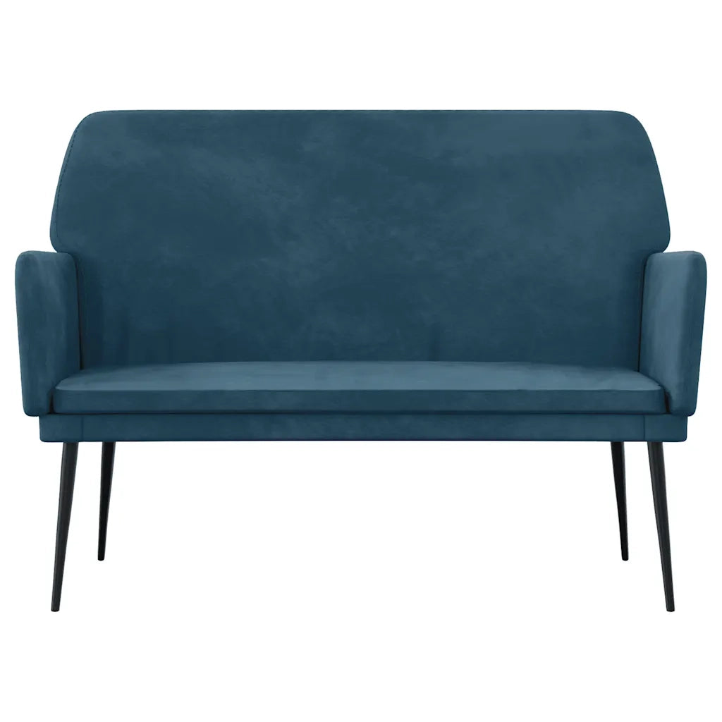 vidaXL Panca Blu 108x79x79 cm in Velluto